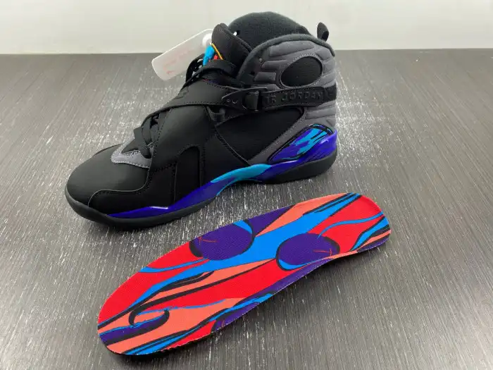 Rep 【Free Shipping】 Jordan 8 Retro Aqua (2015) 305381-025 0127