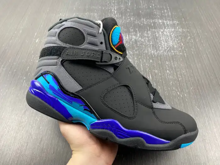 Rep 【Free Shipping】 Jordan 8 Retro Aqua (2015) 305381-025 0127