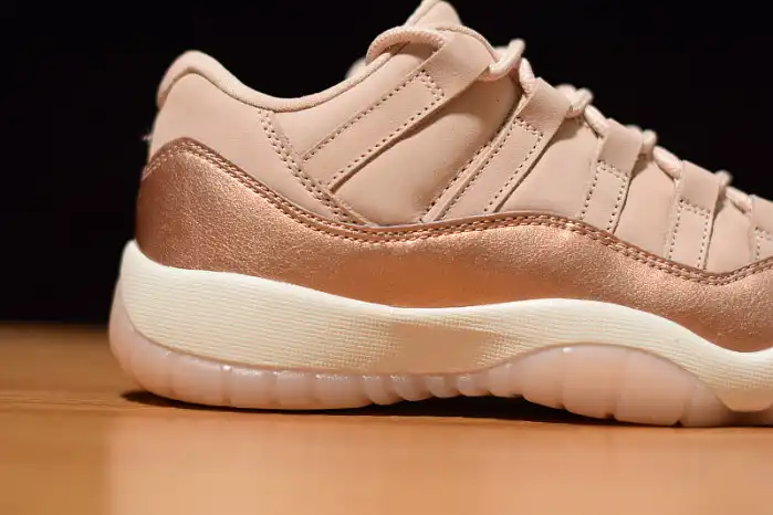 Cheap 【Free Shipping】 Air Jordan 11 Low GS Rose Gold AH7860-105 0127