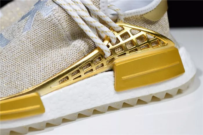 Cheap 【Free Shipping】 Pharrell adidas NMD Hu China Gold HAPPY F99762 0112