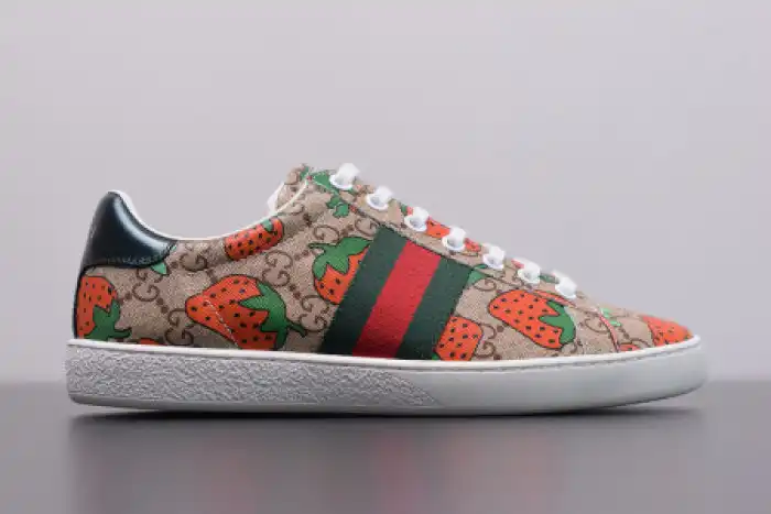 Reps 【Free Shipping】 GUCC ACE EMBROIDERED LOW-TOP SNEAKER 431920 DOPEO 9064 0125