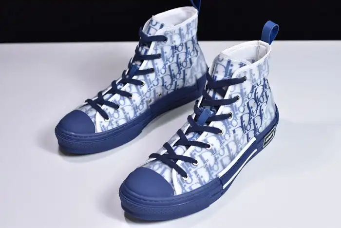 Reps 【Free Shipping】 DR B23 High Top Oblique Sneaker Blue 0128