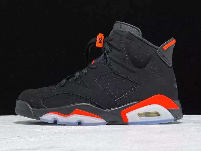 【Free Shipping】 Air Jordan 6 Retro Black Infrared OG 384664-060 0113