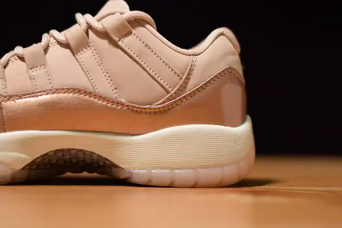 Cheap 【Free Shipping】 Air Jordan 11 Low GS Rose Gold AH7860-105 0127