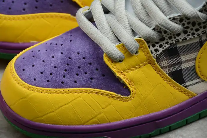 Rep 【Free Shipping】 Nike SB Dunk Low Pro IW Purple Yellow-Violet-Pink 318403-137 0129