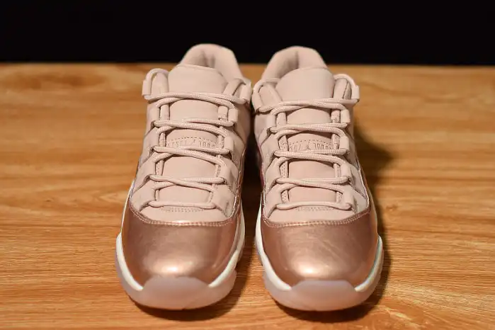 Cheap 【Free Shipping】 Air Jordan 11 Low GS Rose Gold AH7860-105 0127