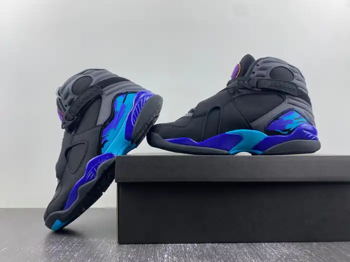 Rep 【Free Shipping】 Jordan 8 Retro Aqua (2015) 305381-025 0127