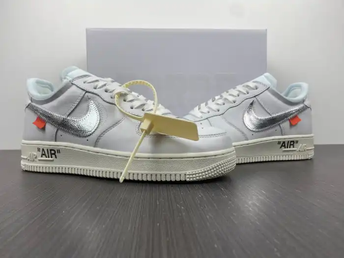 【Free Shipping】 Nike Air Force 1 Low Virgil Abloh Off-White (AF100) AO4297-100 0129