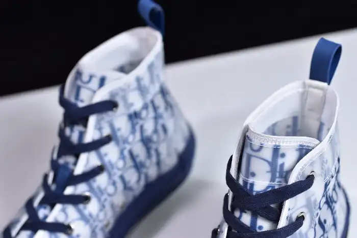 Reps 【Free Shipping】 DR B23 High Top Oblique Sneaker Blue 0128