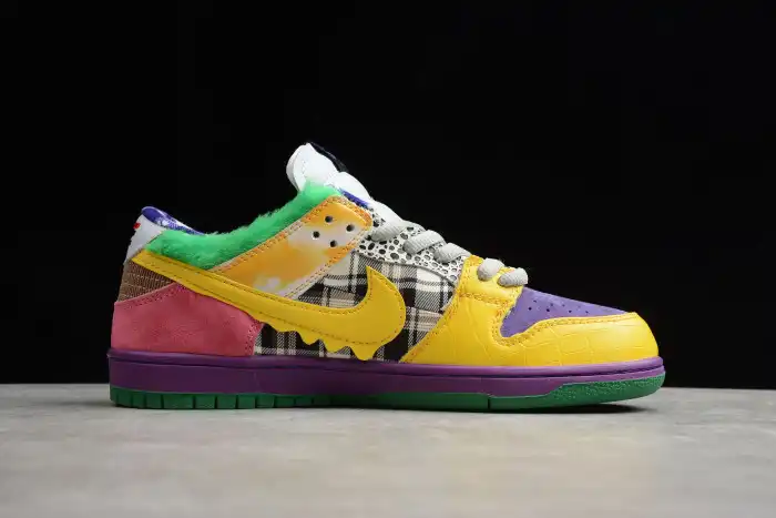 Rep 【Free Shipping】 Nike SB Dunk Low Pro IW Purple Yellow-Violet-Pink 318403-137 0129