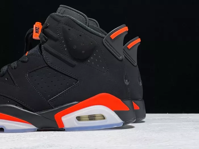 Reps 【Free Shipping】 Air Jordan 6 Retro Black Infrared OG 384664-060 0113