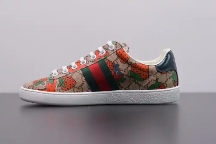 Reps 【Free Shipping】 GUCC ACE EMBROIDERED LOW-TOP SNEAKER 431920 DOPEO 9064 0125