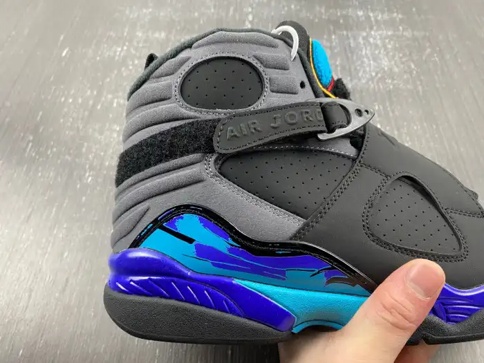 Rep 【Free Shipping】 Jordan 8 Retro Aqua (2015) 305381-025 0127