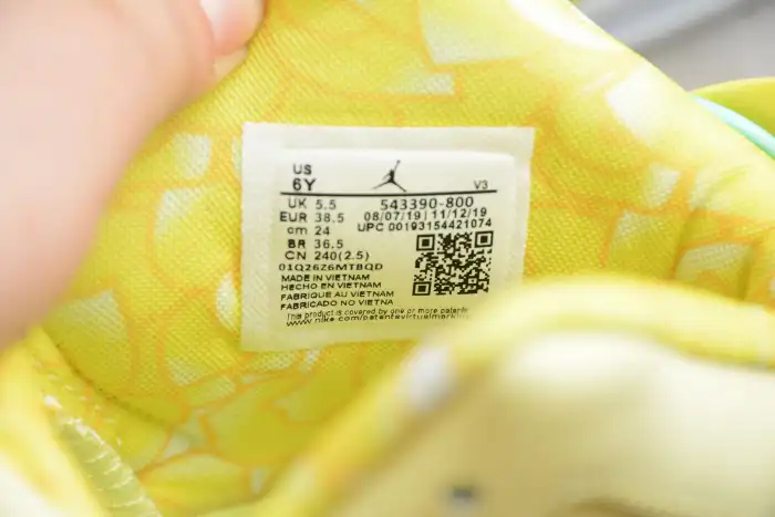 Rep 【Free Shipping】 Air Jordan 6 Retro Dynamic Yellow Floral (GS) 543390-800 0127