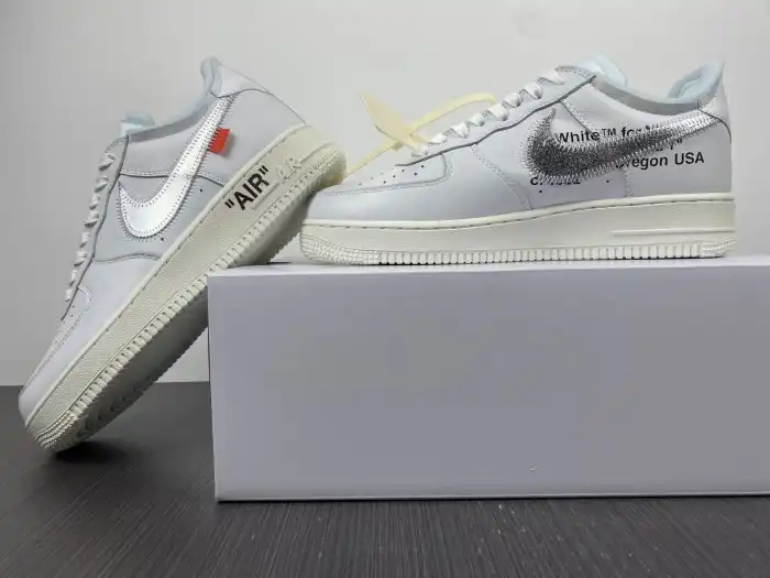 Cheap 【Free Shipping】 Nike Air Force 1 Low Virgil Abloh Off-White (AF100) AO4297-100 0129