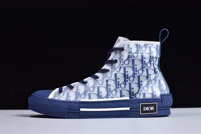 【Free Shipping】 DR B23 High Top Oblique Sneaker Blue 0128