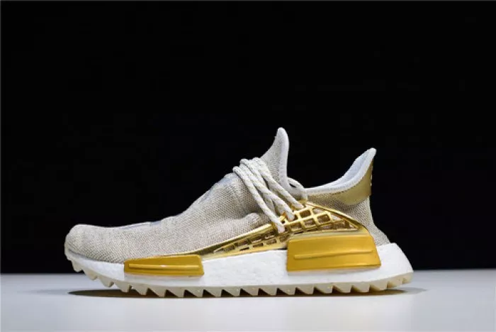 【Free Shipping】 Pharrell adidas NMD Hu China Gold HAPPY F99762 0112