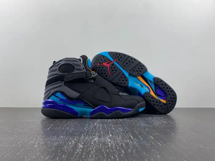 Rep 【Free Shipping】 Jordan 8 Retro Aqua (2015) 305381-025 0127