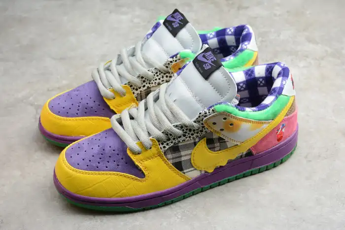 Rep 【Free Shipping】 Nike SB Dunk Low Pro IW Purple Yellow-Violet-Pink 318403-137 0129