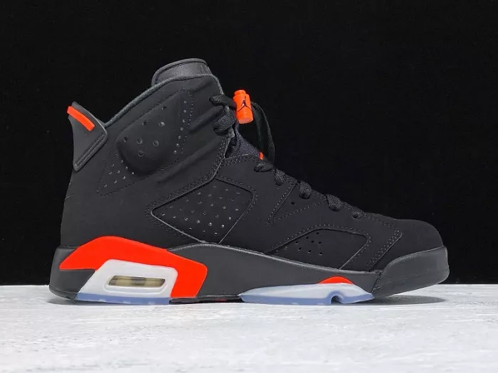 Reps 【Free Shipping】 Air Jordan 6 Retro Black Infrared OG 384664-060 0113