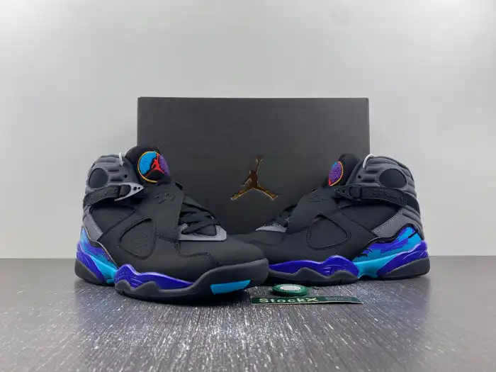 Rep 【Free Shipping】 Jordan 8 Retro Aqua (2015) 305381-025 0127