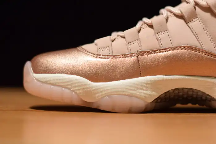 Cheap 【Free Shipping】 Air Jordan 11 Low GS Rose Gold AH7860-105 0127