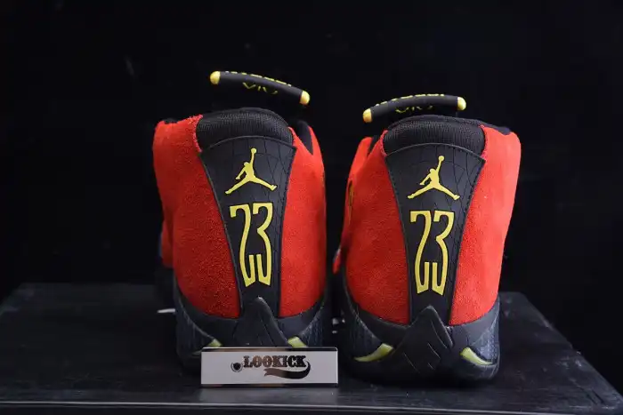 Cheap 【Free Shipping】 Air Jordan 14 Retro Challenge Red 654459-670 0201